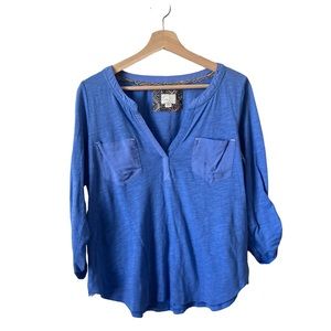 Postmark Periwinkle Blue Selby Henley Top
